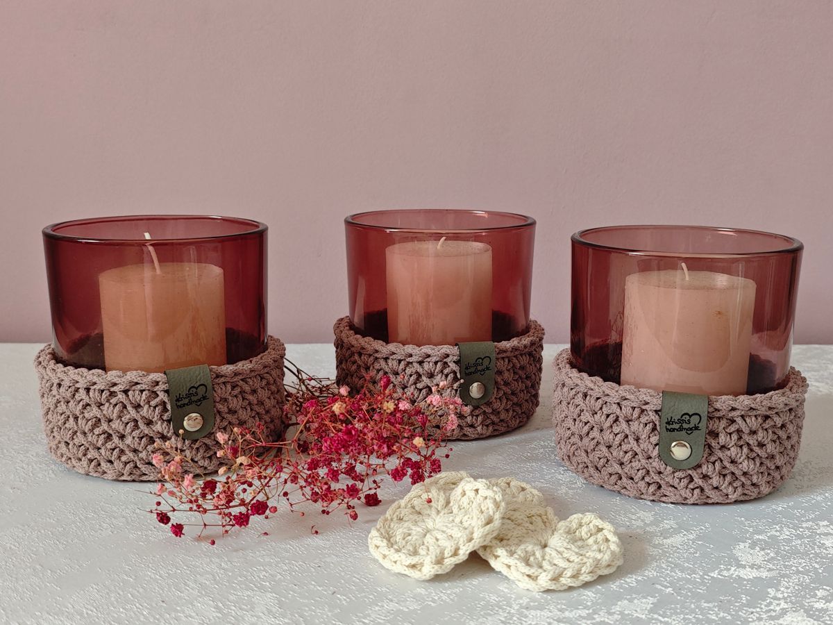 Windlicht "Mauve" klein ø 12 x 13 cm 