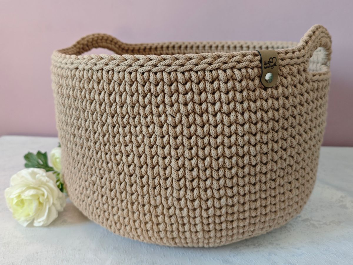 Aufbewahrungskorb XL mit Holzboden