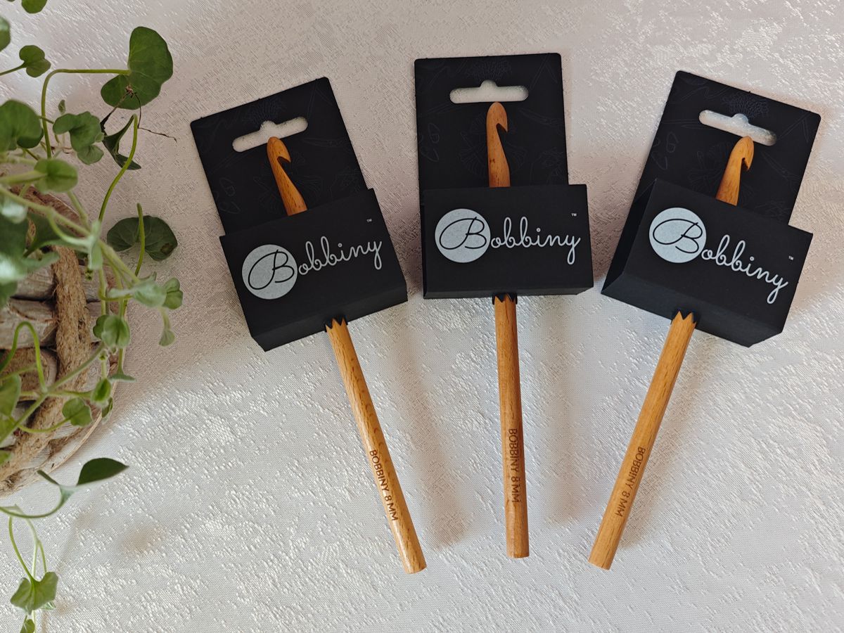 Bobbiny Häkelnadel aus Buchenholz - 8mm